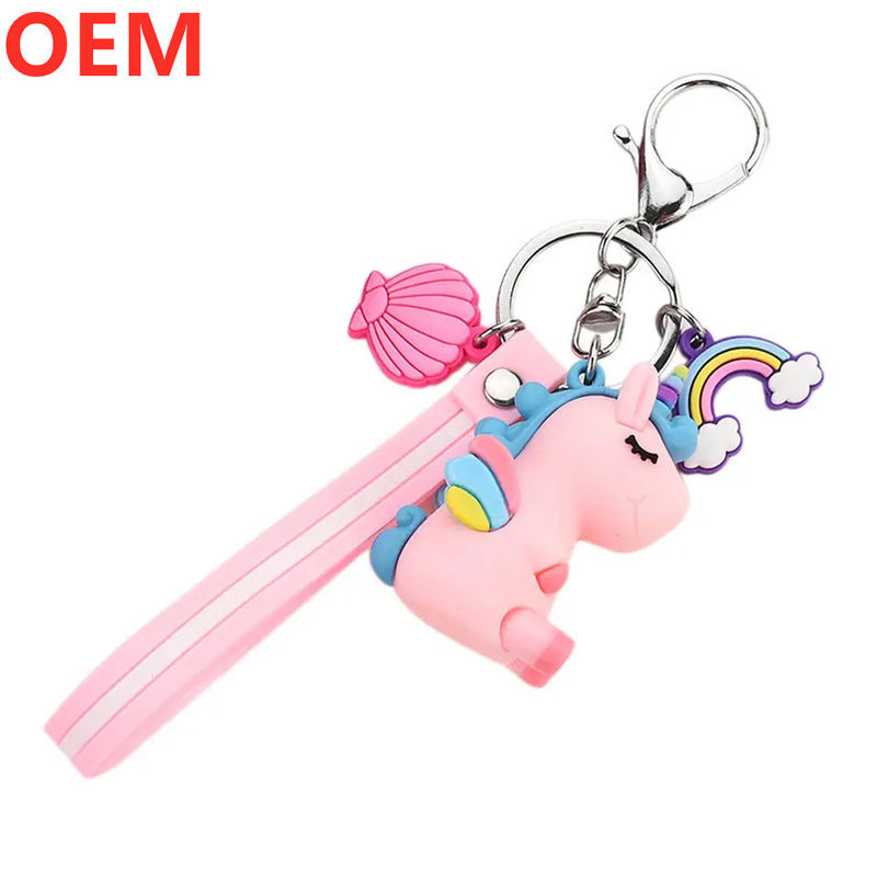 Op maat gemaakte 3d plastic creatieve cartoon sleutelsleutelring sleutelsleutelhanger OEM fabriek Groothandel plastic cartoon sleutelsleutelhanger
