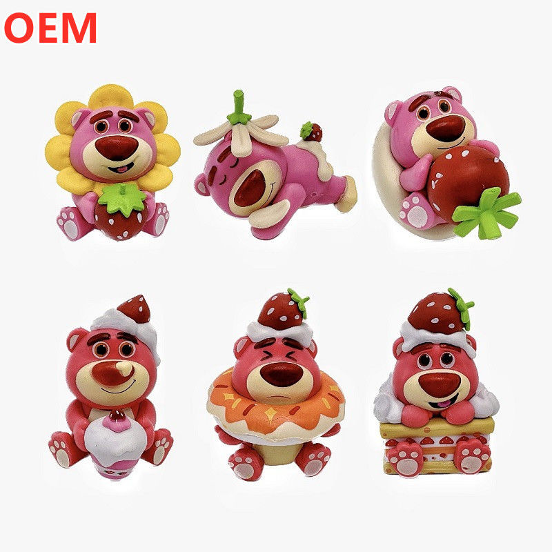 OEM fabriek op maat hoge kwaliteit 3D-plastic stripfiguren, PVC cartoon figuur speelgoed