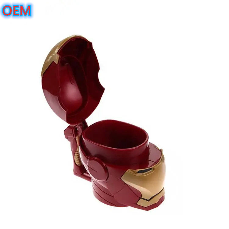 Fabriek Custom herbruikbare plastic popcorn container emmer OEM ontwerp 3d popcorn emmer