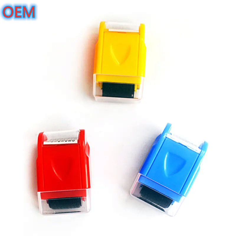 Custom Office ID Guard Pre-Inked Roller Stamp OEM Design Identiteit Diefstal Bescherming Roller Stamp