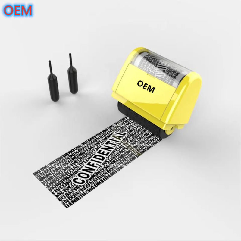Custom Office ID Guard Pre-Inked Roller Stamp OEM Design Identiteit Diefstal Bescherming Roller Stamp