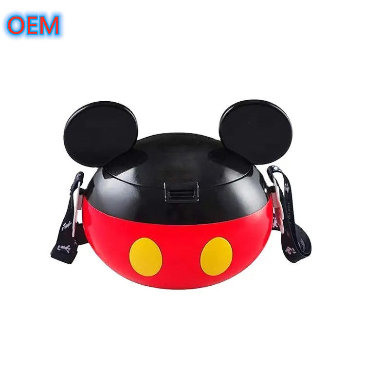 3d cartoon herbruikbare popcorn emmers Customization OEM design Plastic container Popcorn emmers