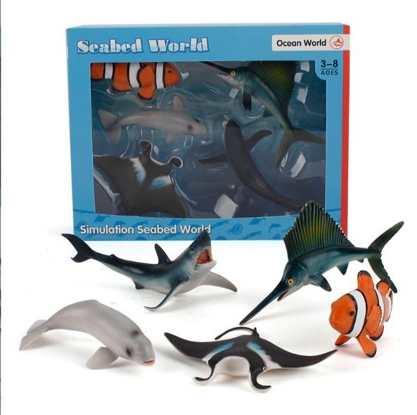 OEM fabriek op maat Simulatie Zeeleven Dieren Model Kit Actie Figuren Miniatuur Onderwijs