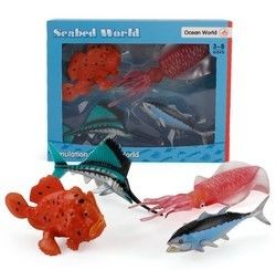 OEM fabriek op maat Simulatie Zeeleven Dieren Model Kit Actie Figuren Miniatuur Onderwijs