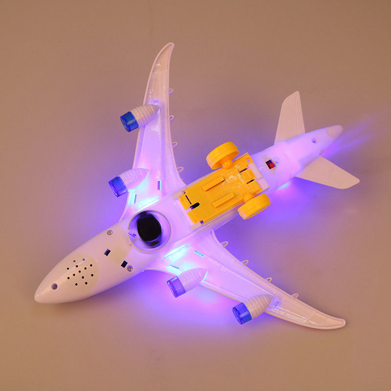 DIY Assembly Airbus Aircraft Autopilot Flash Sound Muziekverlichting Speelgoed Elektrisch vliegtuig Speelgoed Voor kinderen Kinderen