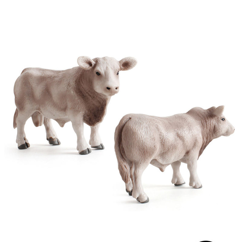 Custom Zoo Farm Fun Toys Model Koei Action Figuur Gesimuleerde Dieren Figuur Plastic Models