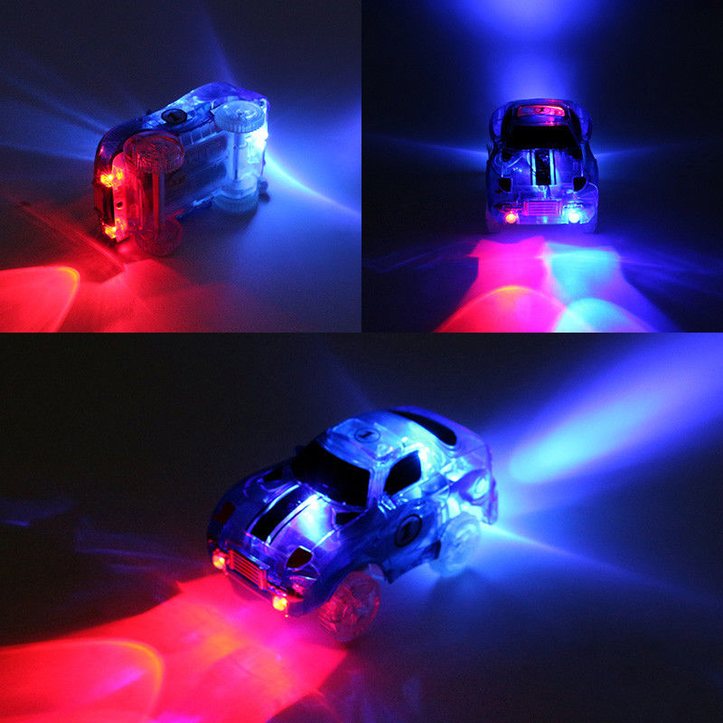 Custom LED Light Up Cars Speelgoed met knipperende lichten Fancy DIY Toy Cars Kid
