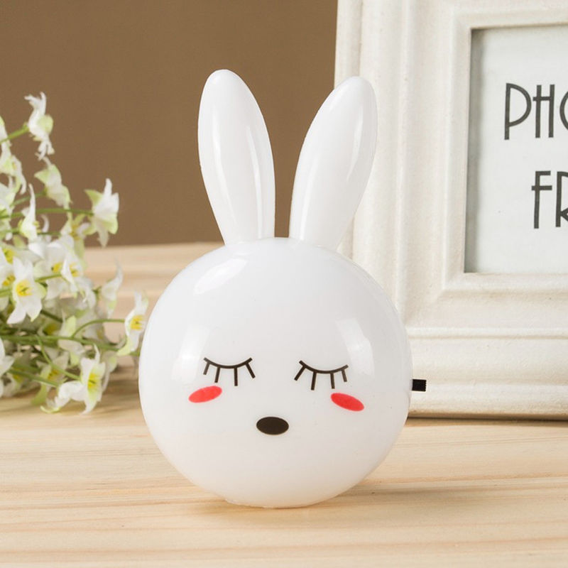 Speelgoedfabrikant aangepaste LED Rabbit Night Lamp Schakelaar ON/OFF Wandlicht Bedlamp