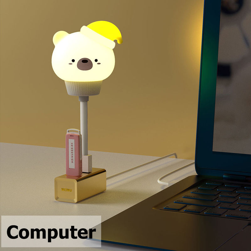 Fabrieksop maat speelgoedlamp PVC vinyl LED verlichting speelgoed schattig cartoon USB nachtlichten