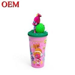 OEM 3D Collectieve Designer Speelgoed Custom Je eigen Plastic Cup 3D Cartoon Drink Cup