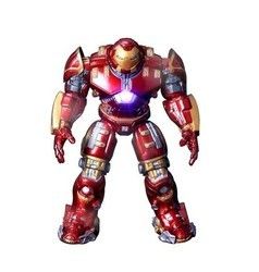 Custom Hero Man Joints Verplaatsbare Poppen Merk Met LED Licht PVC Action Figure Toy