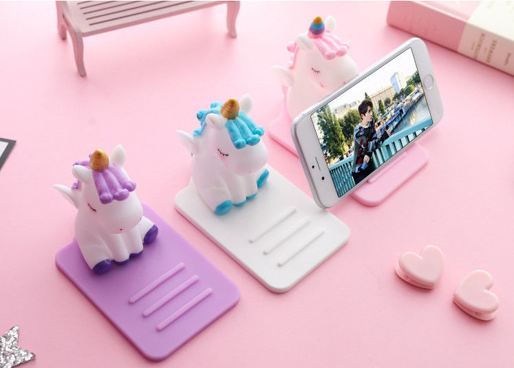 Cartoon Silicone Lazy Mobile Phone Holder Eenhoorn Autodesktop Multifunctioneel Verstelbaar Beugel Niet-glijstaande