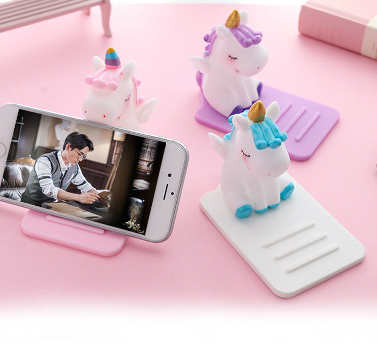 Cartoon Silicone Lazy Mobile Phone Holder Eenhoorn Autodesktop Multifunctioneel Verstelbaar Beugel Niet-glijstaande