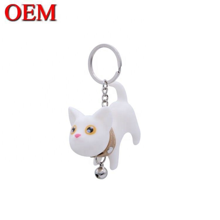 OEM Logo Soft PVC 3D Sleutelhanger Custom Animal Sleutelhanger Figuur eigen ontwerp Sleutelhangers