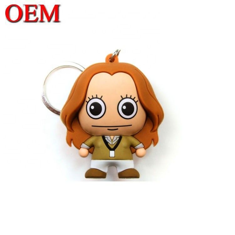 OEM Logo Soft PVC 3D Sleutelhanger Custom Animal Sleutelhanger Figuur eigen ontwerp Sleutelhangers
