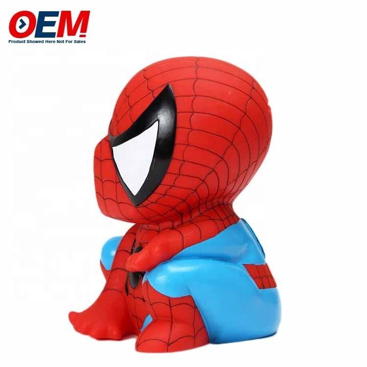 OEM fabriek maken Cartoons Plastic Coin Bank PVC Pika Met slot Sleutel Piggy Bank Plastic