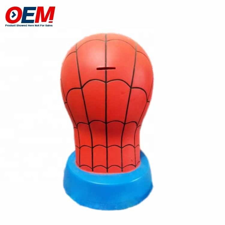 OEM fabriek maken Cartoons Plastic Coin Bank PVC Pika Met slot Sleutel Piggy Bank Plastic