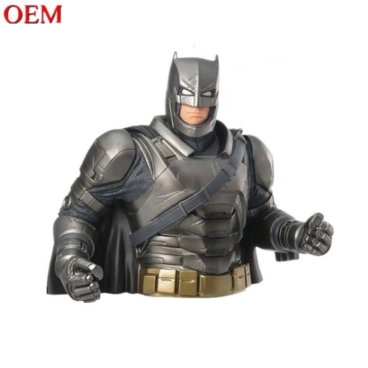 Custom Toy Manufacturer custom 3D Bat-Man Toy Money Box Figures oem plastic beeldje