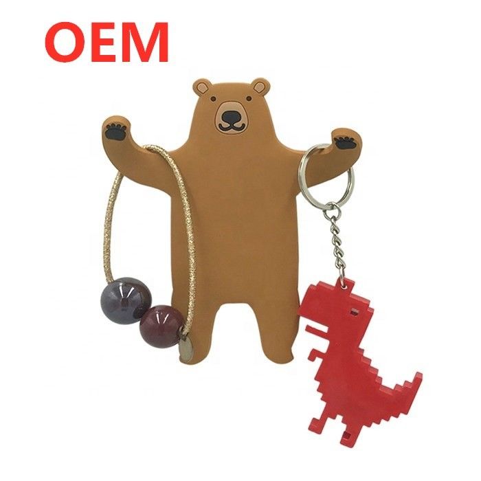 OEM FAMA Factory Custom Made Mini naadloze staart opvouwbare haak pvc rubber speelgoed