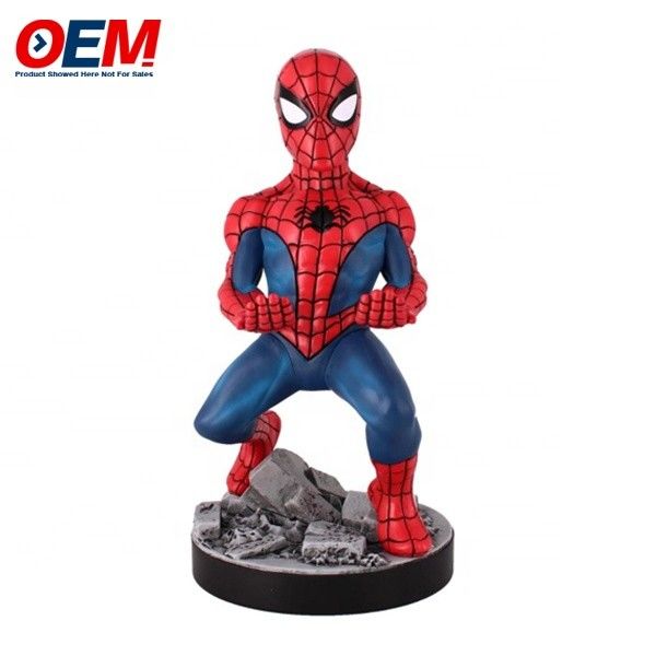 Spidman mobiele telefoonhouder gemaakt bureau kantoor thuis desktop speelgoed OEM pvc telefoonhouder figuur
