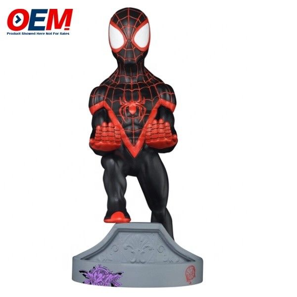 Spidman mobiele telefoonhouder gemaakt bureau kantoor thuis desktop speelgoed OEM pvc telefoonhouder figuur