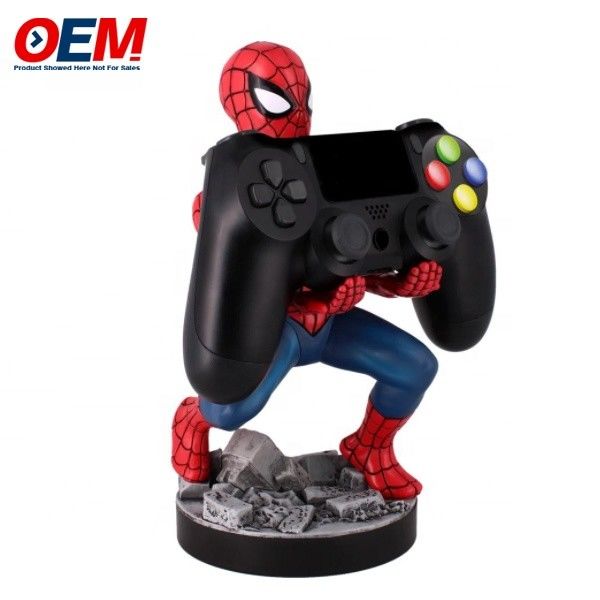 Spidman mobiele telefoonhouder gemaakt bureau kantoor thuis desktop speelgoed OEM pvc telefoonhouder figuur