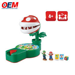 Spellen Tanden Super Mario Piranha Plant Escape Tabletop Action Game gemaakt voor 4+ met 2 verzamelbare Super Mario Action Figures