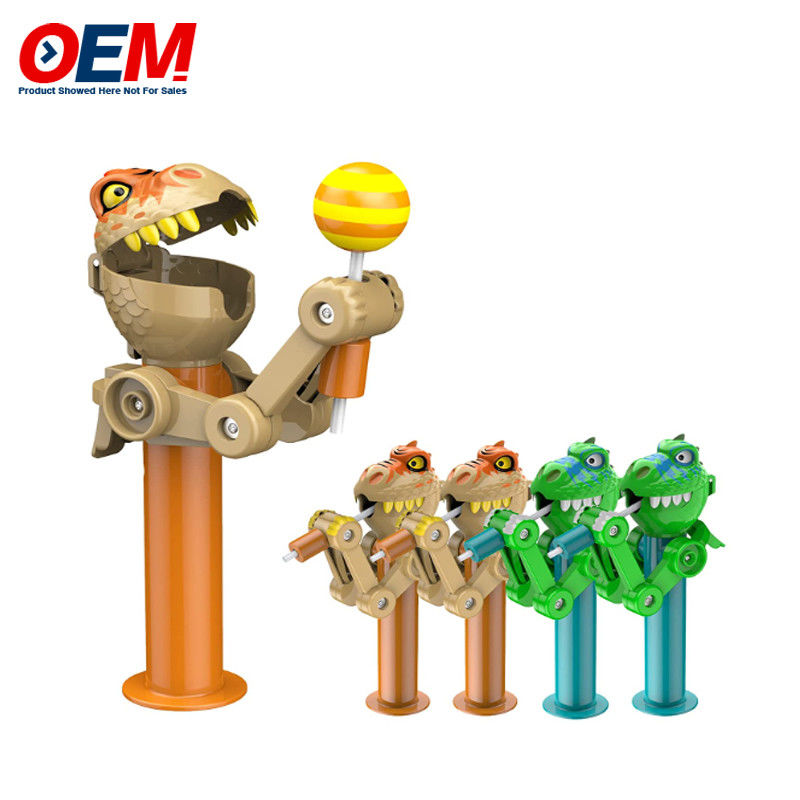 Pop-up lollipop houder case gemaakt van plastic snoep speelgoed OEM creatieve lollipop speelgoed voor kind