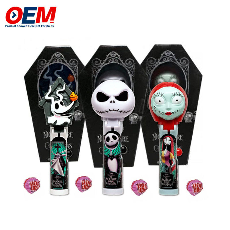 Pop-up lollipop houder case gemaakt van plastic snoep speelgoed OEM creatieve lollipop speelgoed voor kind