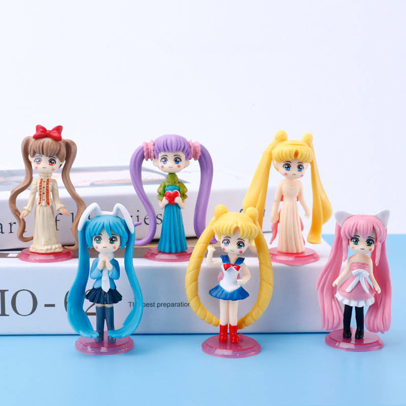 Speelgoedfabrikanten OEM Mini Sailor Moon Toys Surprise Toys Can Put in Capsule