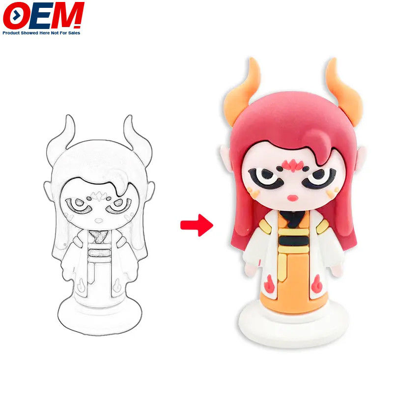 Speelgoedfabrikant maken plastic pvc materiaal speelgoed beeldje op maat ontwerp mini plastic figuur vinyl figuur Custom Anime pvc figuur