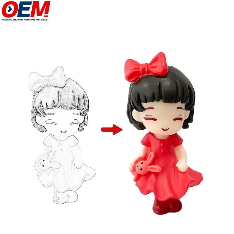 Speelgoedfabrikant maken plastic pvc materiaal speelgoed beeldje op maat ontwerp mini plastic figuur vinyl figuur Custom Anime pvc figuur