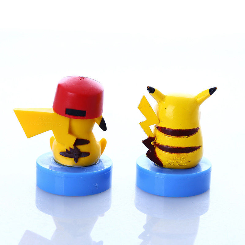OEM Custom Made Mini Stamper Toy Pikachu Figuur Stamper Self-ink Stamp Plastic Mini Stamper