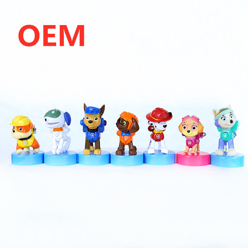 OEM Custom Mini Cartoon Stamper Toy 3d Figuur Stamper Zelf-inking Stamp Plastic Kinderspeelgoed Eco-vriendelijk Materiaal 5000pcs