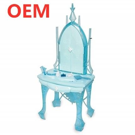 OEM fabriek op maat muziek licht functies plastic mooie prinses kind kleed tafel speelgoed