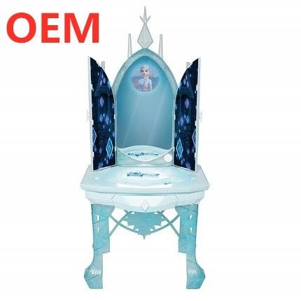 OEM fabriek op maat muziek licht functies plastic mooie prinses kind kleed tafel speelgoed