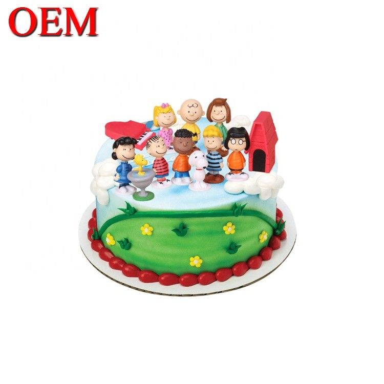 Op maat gemaakt Japan Klassieke karakters Verjaardag cake topper Set OEM Action Figuur Cake Topper Factory