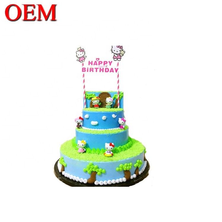 Op maat gemaakt Japan Klassieke karakters Verjaardag cake topper Set OEM Action Figuur Cake Topper Factory