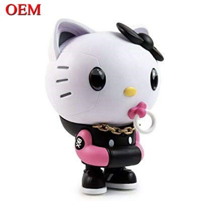 Custom OEM Made PVC Cute Mini Plastic Cartoon Kitty cat Toy For Child Manufacturer