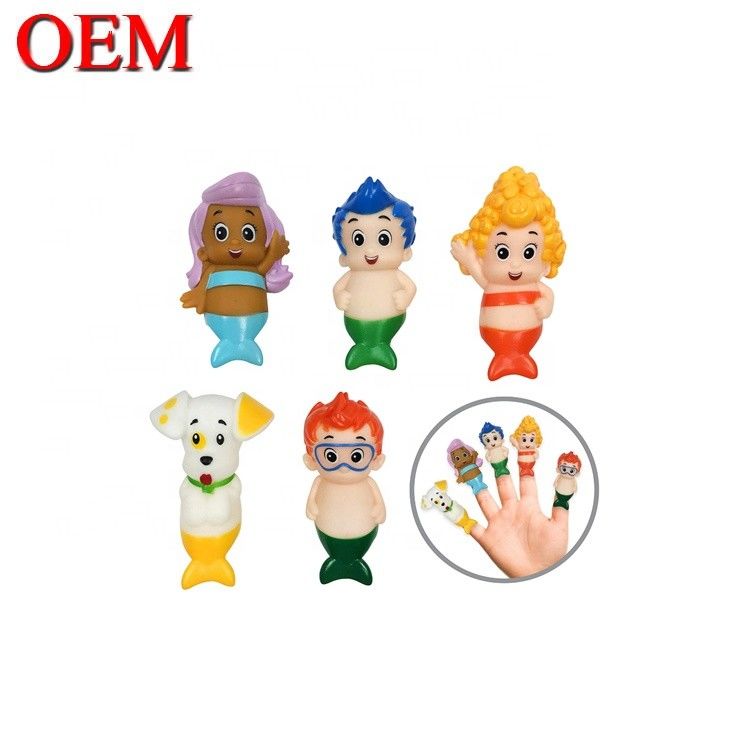 3D Plastic Figure Finger Puppet Toys OEM Hand Play Toy For Kid Custom Plastic Figur