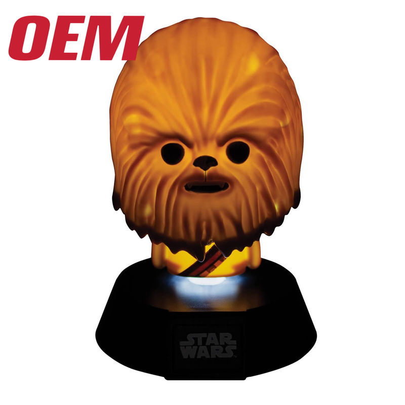 Op maat gemaakte LED-verlichting Speelgoed Ome Filmkarakter Speelgoed Lamp Maak Plastic Kinders Speelgoed Licht Met Muziek En Geluid