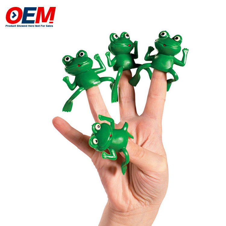 Gepersonaliseerd Plastic Animal Dinosaurus Finger Toys OEM Woodland Character Finger Puppet gemaakt van siliconen Kinderspeelgoed