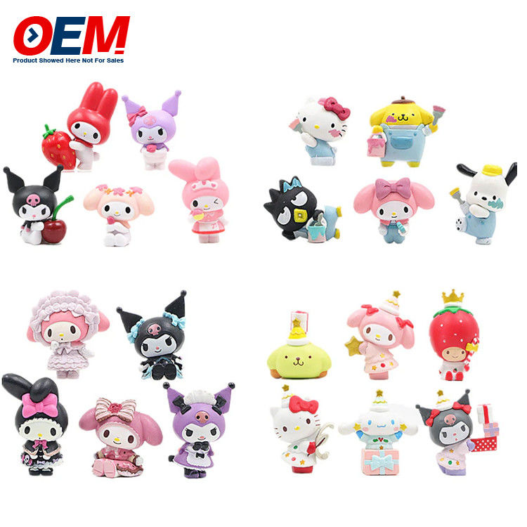 Custom PVC Cute Mini Figuur OEM Plastic Cartoon Toy Maak 5cm Hoogte Plastic Toy