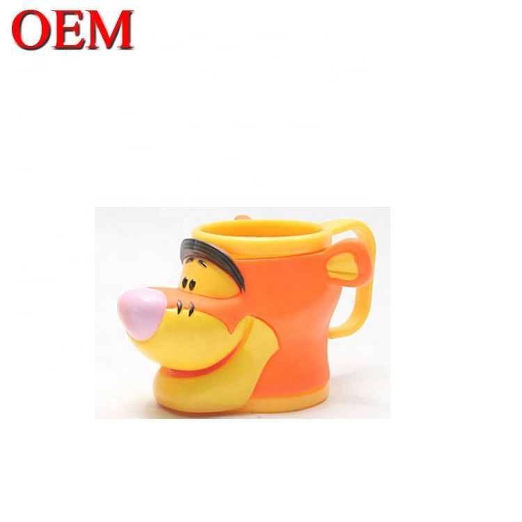 Persoonlijke Hoogte Kwaliteit Eco-vriendelijke 3d Figuur Cup IJs schattig Cartoon Toy Cream Mug