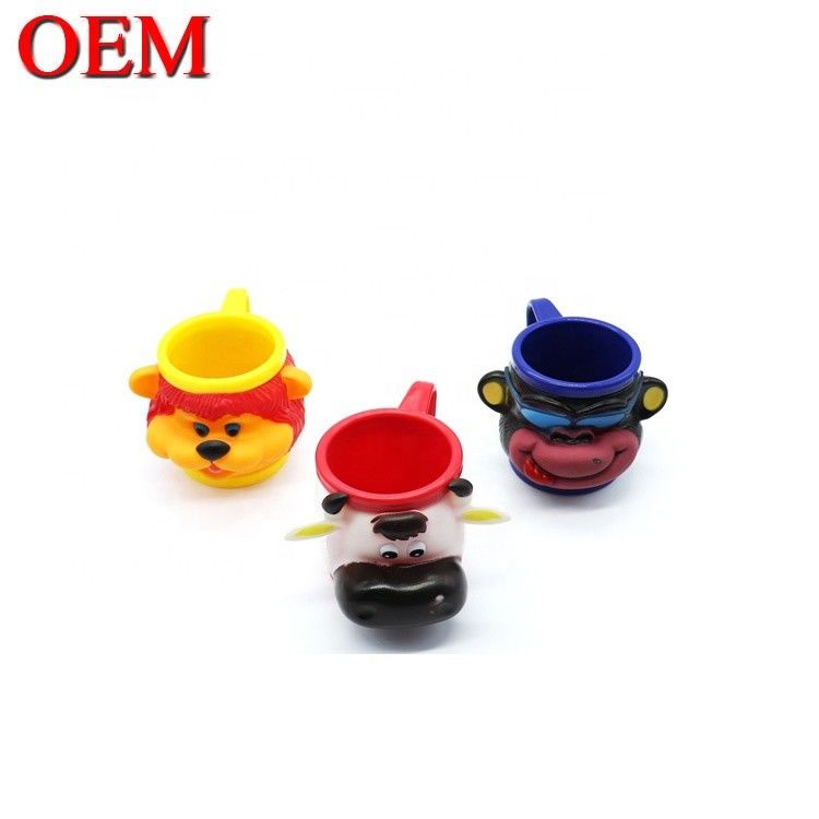 Persoonlijke Hoogte Kwaliteit Eco-vriendelijke 3d Figuur Cup IJs schattig Cartoon Toy Cream Mug