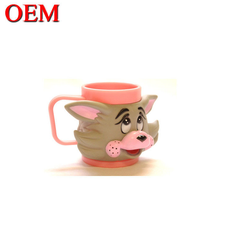 Persoonlijke Hoogte Kwaliteit Eco-vriendelijke 3d Figuur Cup IJs schattig Cartoon Toy Cream Mug