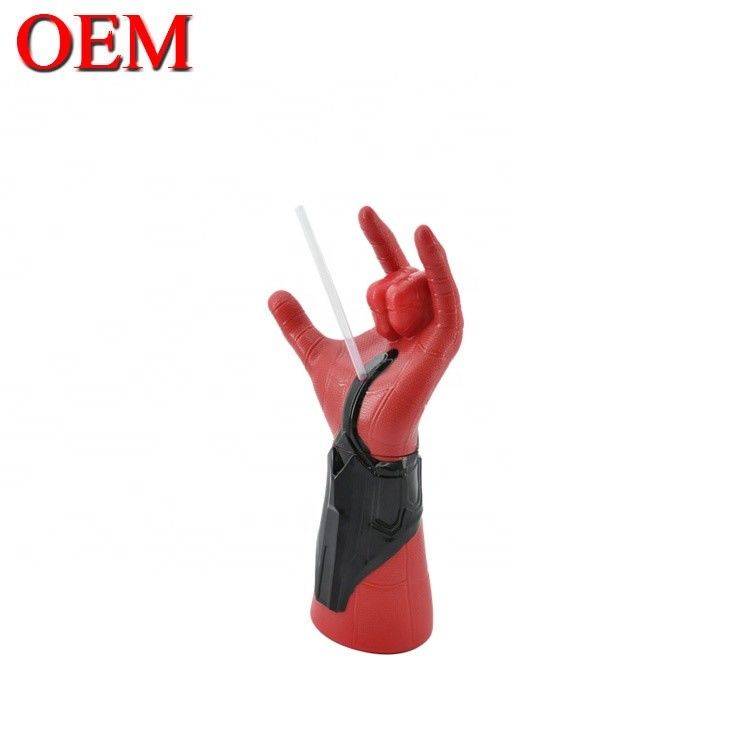 Custom Spider-Man 3D-model fles OEM karakter vorm stro beker gemaakt ABS 50oz Cup Factory