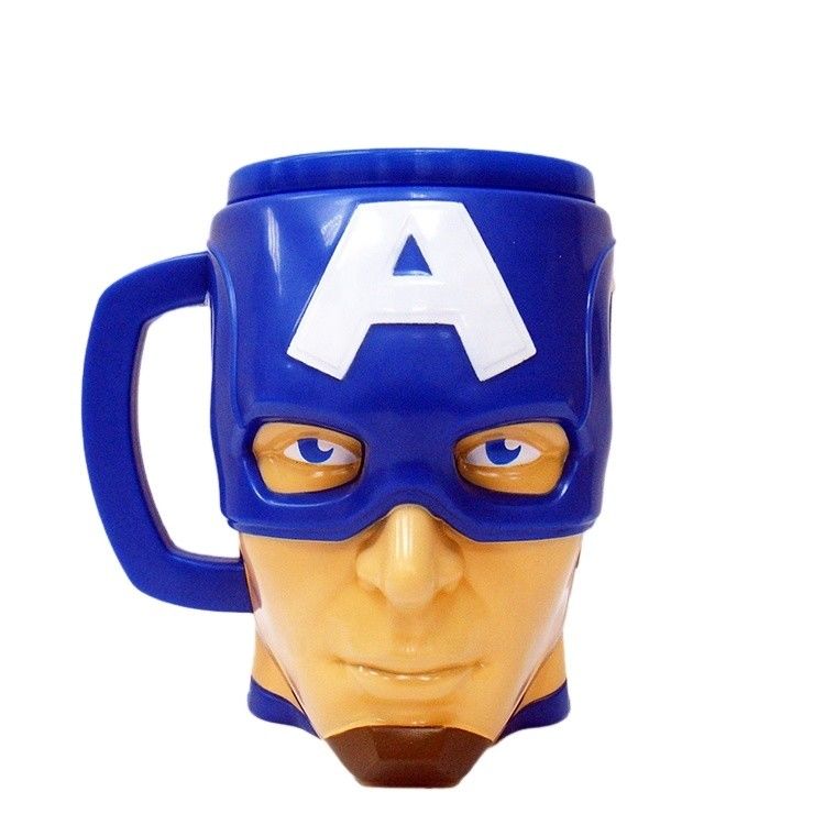 Plastic 3D Figuur Popcorn Bucket Container in de vorm van held Captain Character Mug Leverancier