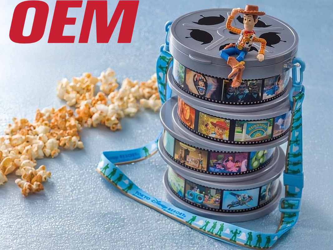 Custom Light Up Popcorn Bucket OEM Popcorn Plastic Bucket Maak karakter Popcorn Bucket
