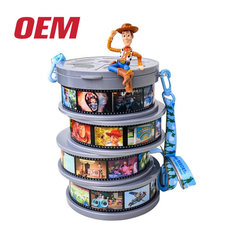 Custom Abs Popcorn Bucket schattig speelgoed Popcorn Plastic Bucket Make Character Popcorn Bucket